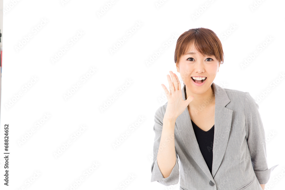 asian businesswoman on white background asian businesswoman on white background