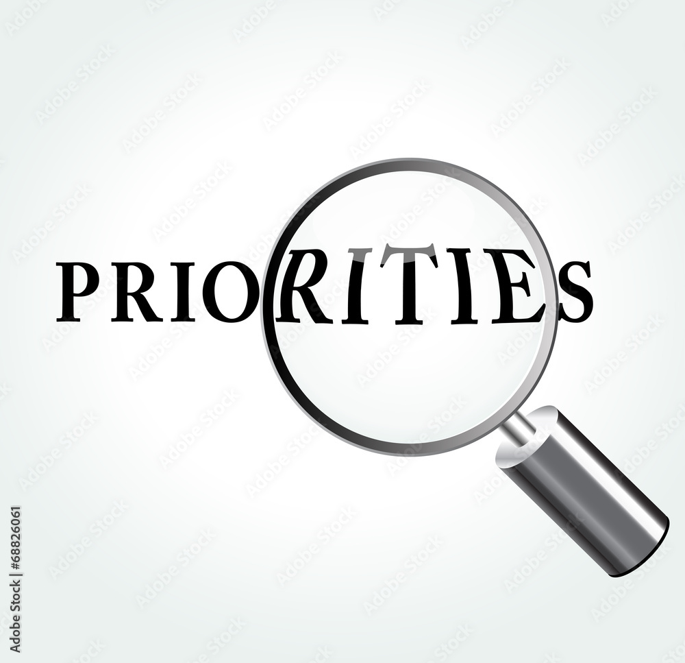 Vector priorities concept illustration Vector priorities concept illustration