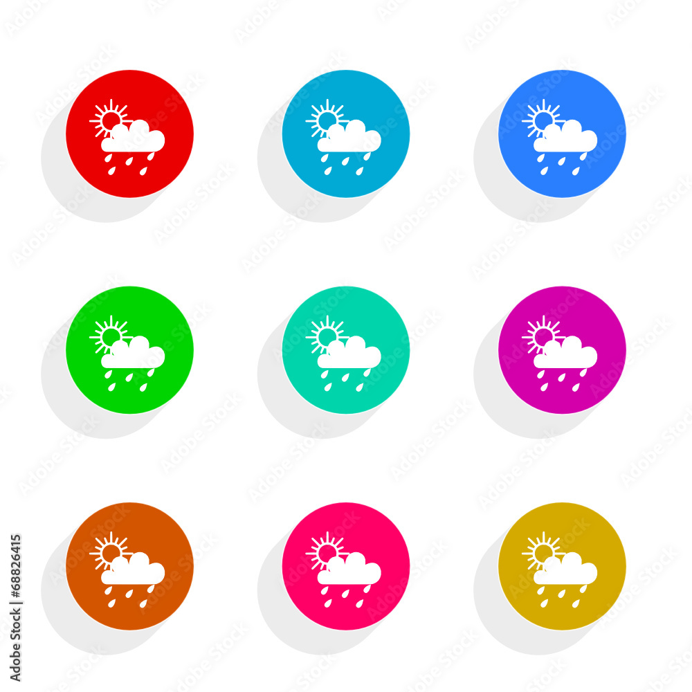 rain flat icon vector set rain flat icon vector set