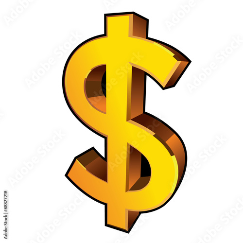 golden dollar sign