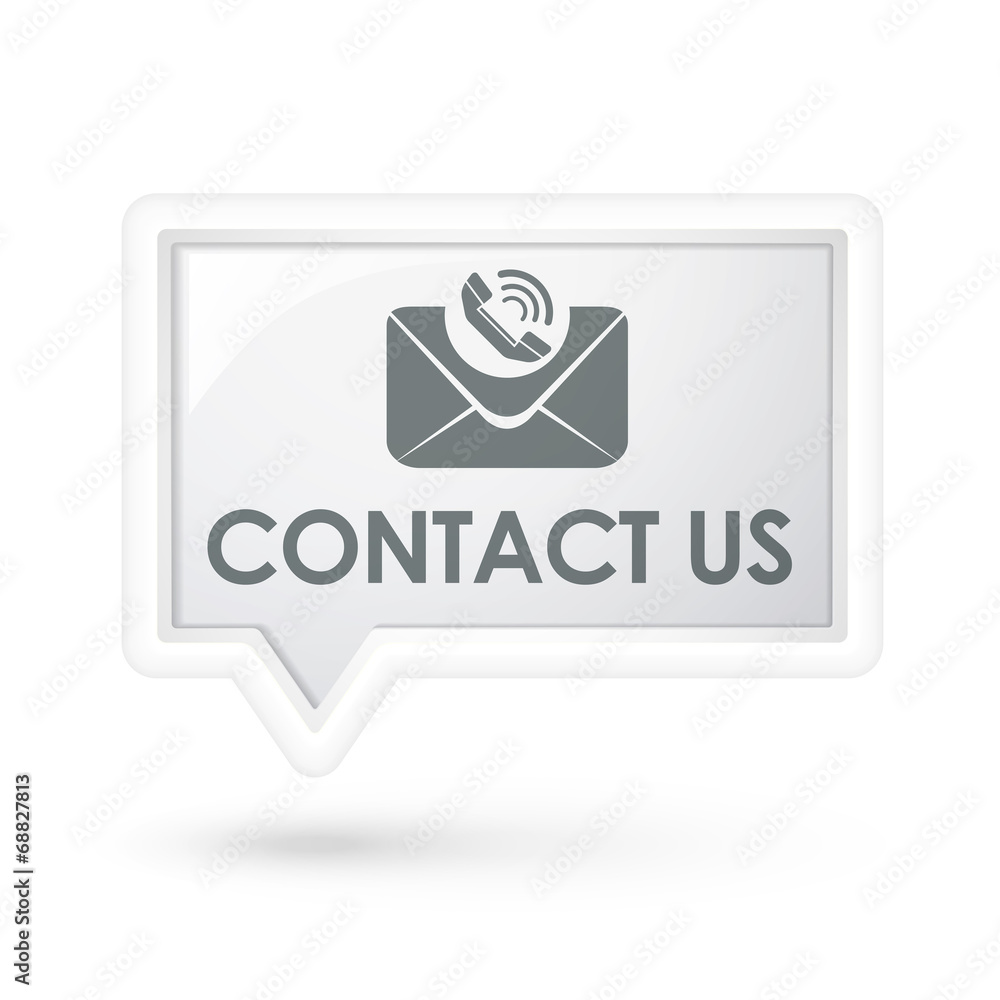 contact us with mail icon on a speech bubble contact us with mail icon on a speech bubble