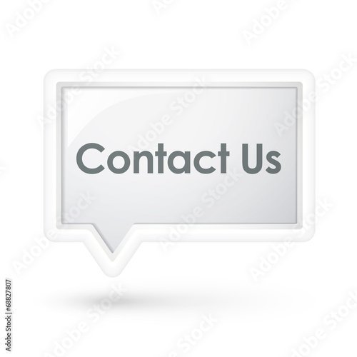 contact us words on a speech bubble