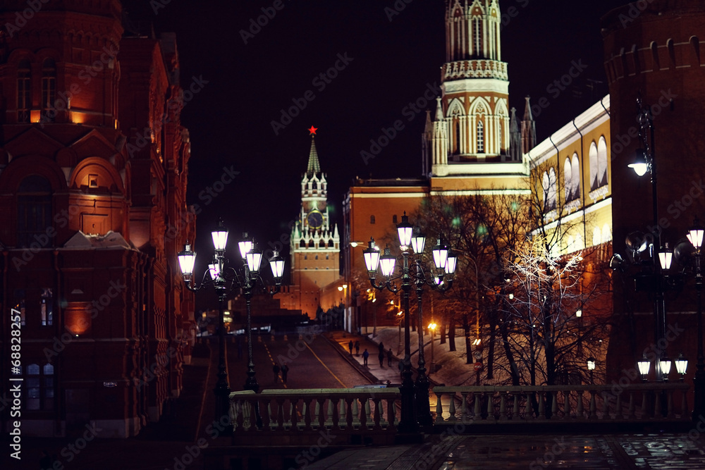 Red Square, Moscow Kremlin night