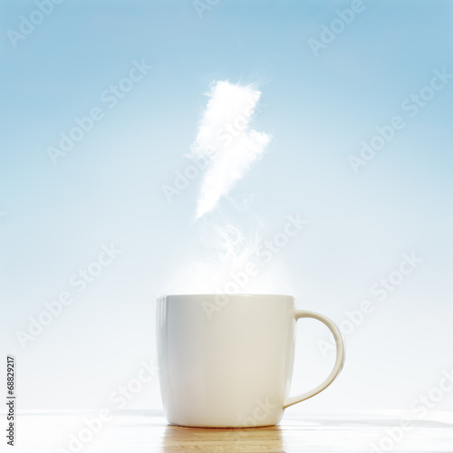 Coffee cup energy concept