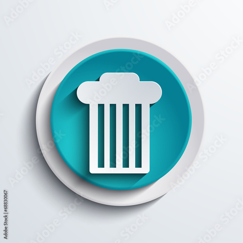 vector modern blue circle icon. Web element