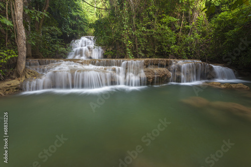 Huay Mae Kamin Waterfall in Kanchanaburi province, Thailand