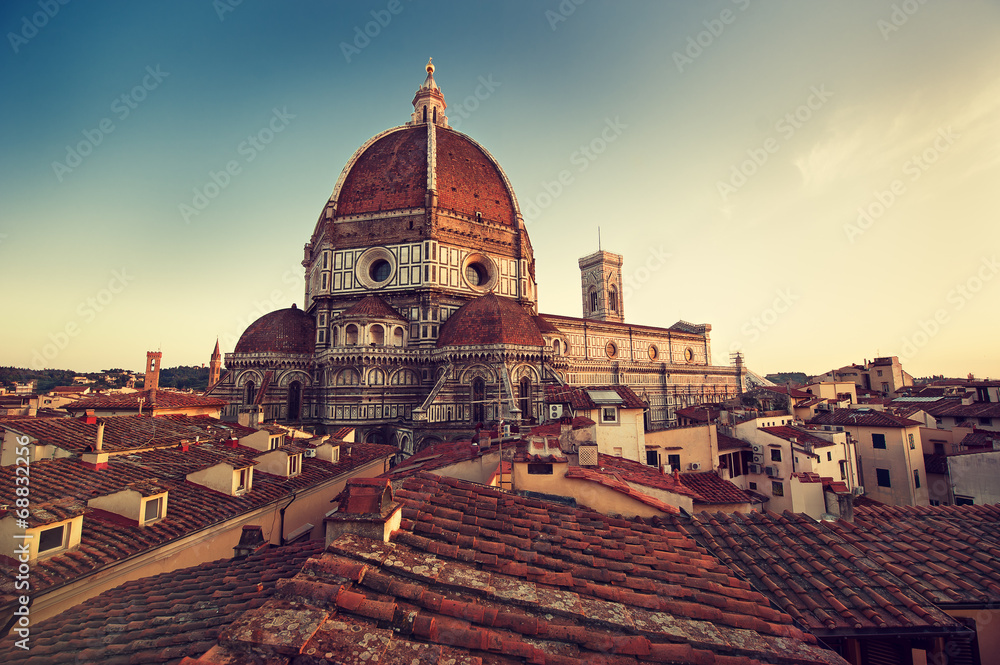 Naklejka premium Florencja, Santa Maria del Fiore, Florencja, Włochy