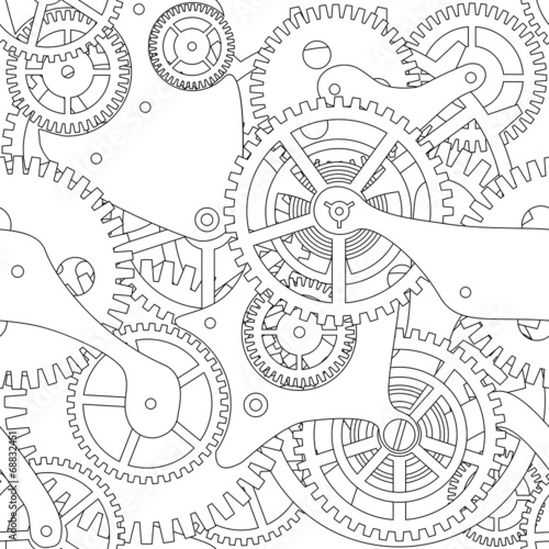 Gear vector seamless texture