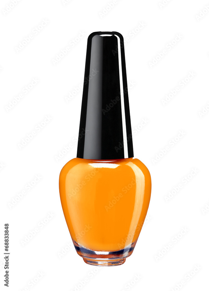 Vibrant colourful orange nail varnish Vibrant colourful orange nail varnish