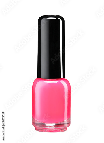 Red nail polish bottle