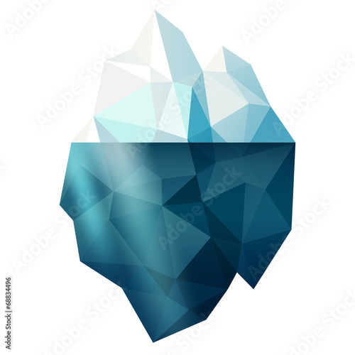 Isolated iceberg