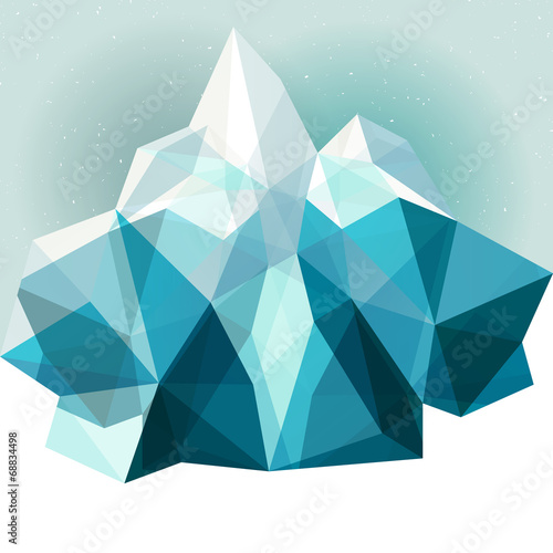 Ice mountain background