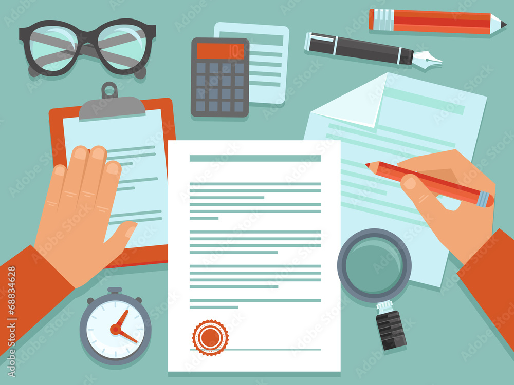 Vector business concept in flat style Vector business concept in flat style