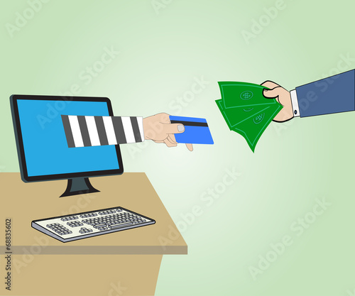 Hand Thief through the Internet from computer