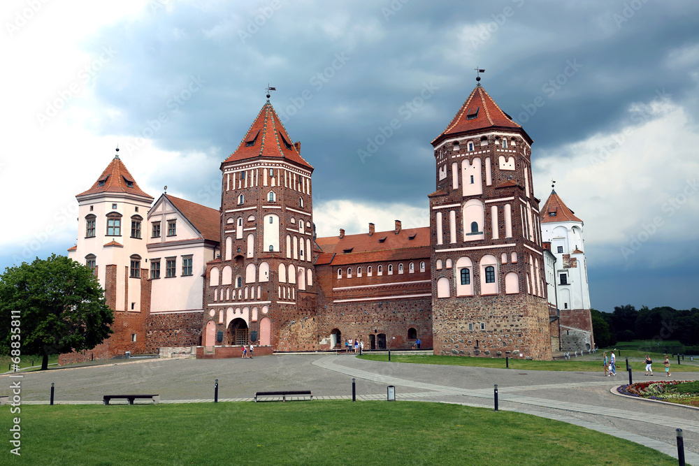 Ancient Mir Castle Complex in Belarus