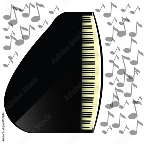 black grand piano icon