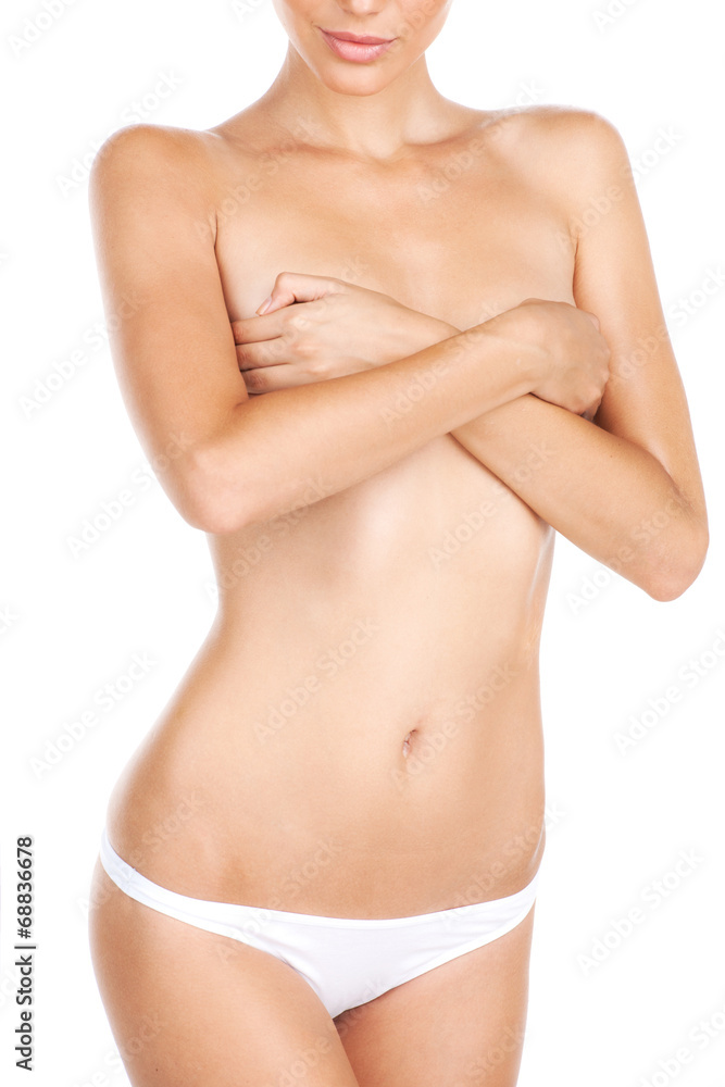 cropped body isolated on white background. cropped body isolated on white background.