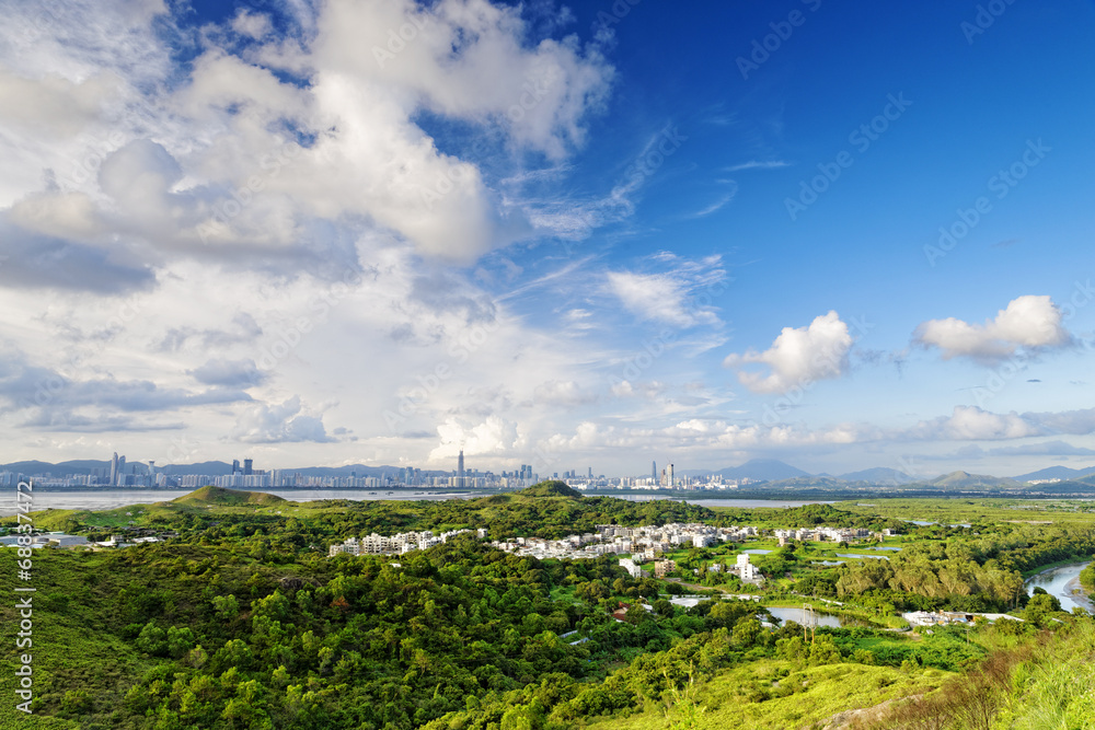 Naklejka premium Hong Kong countryside