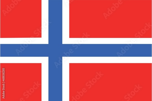 Illustration of the flag of Norway