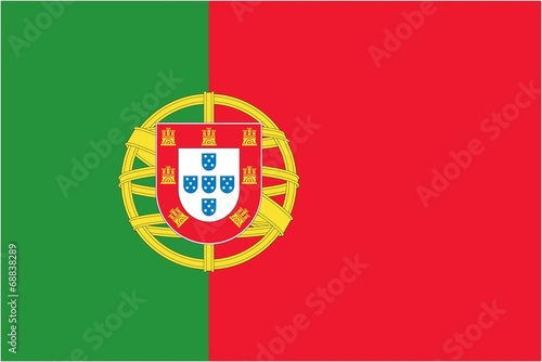 Illustration of the flag of Portugal