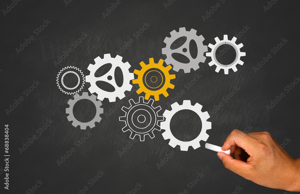business concept with cogwheels business concept with cogwheels