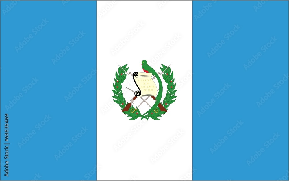 Illustration of the flag of Guatemala Illustration of the flag of Guatemala