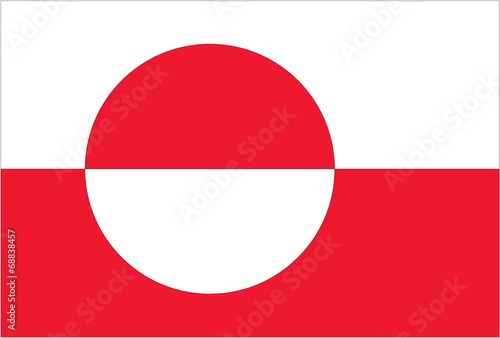 Illustration of the flag of Greenland