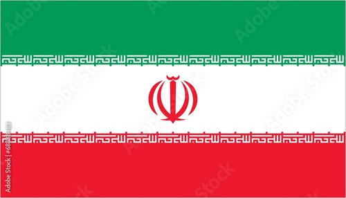 Illustration of the flag of Iran