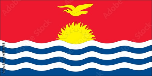 Illustration of the flag of Kiribati photo