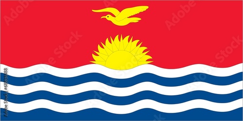 Illustration of the flag of Kiribati