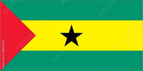 Illustration of the flag of Sao Tome E Principe