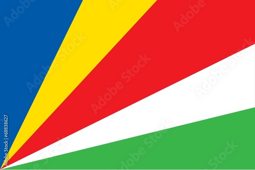 Illustration of the flag of Seychelles