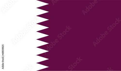 Illustration of the flag of Qatar