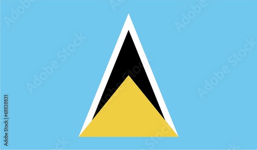 Illustration of the flag of Saint Lucia