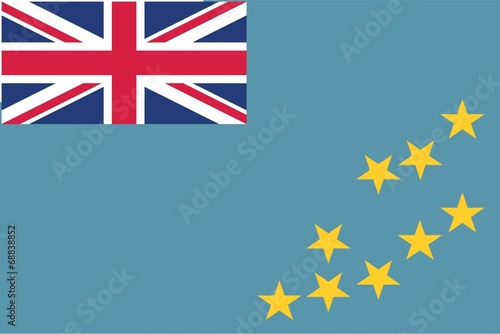 Illustration of the flag of Tavalu