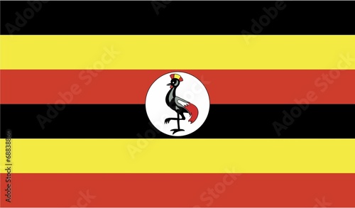 Illustration of the flag of Uganda
