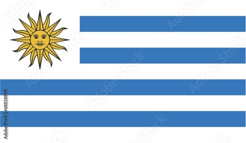 Illustration of the flag of Uruguay photo