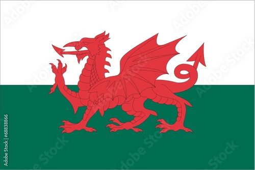 Illustration of the flag of Wales