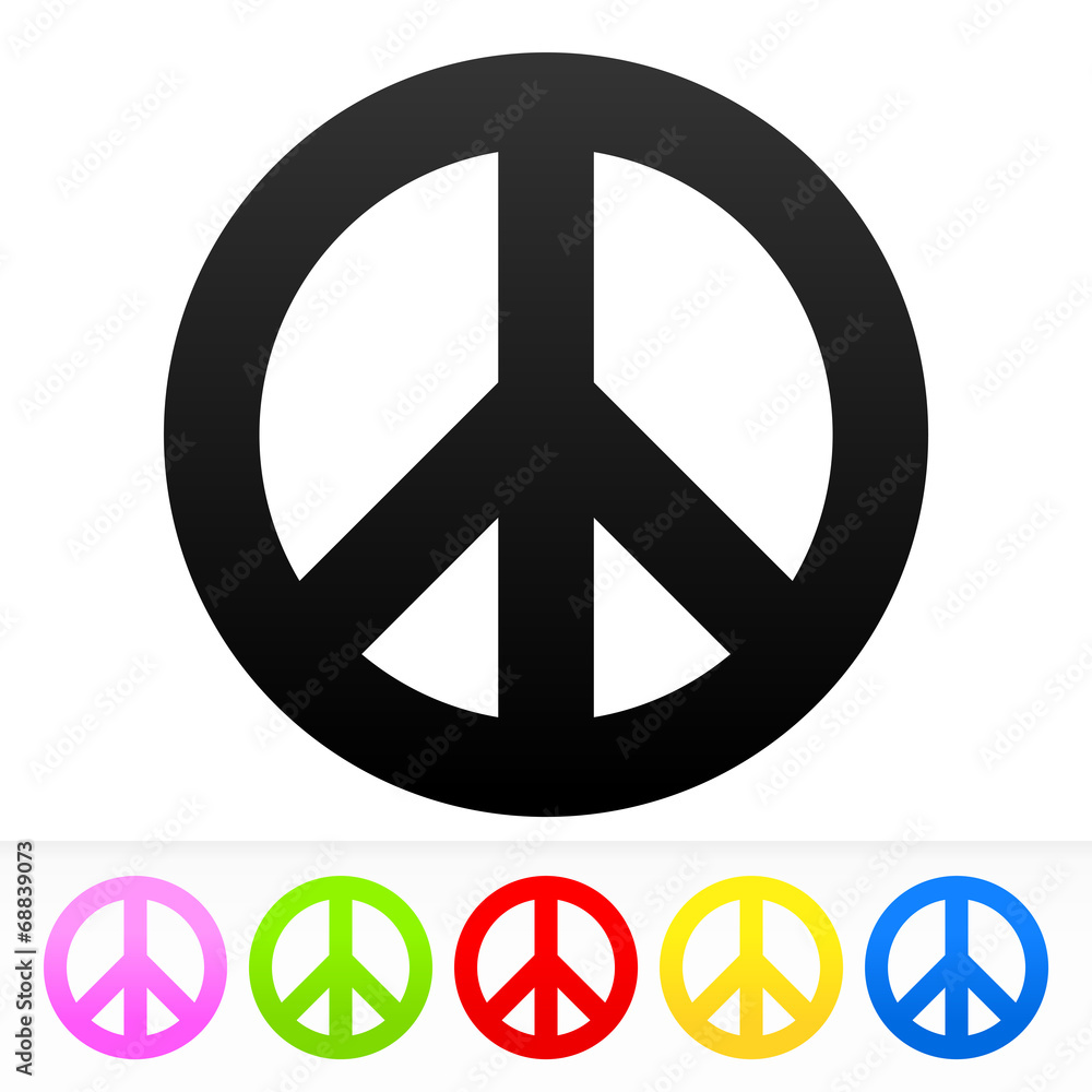 Fototapeta Hippie Peace Symbol