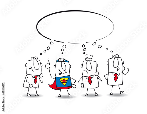 think tank with a superhero