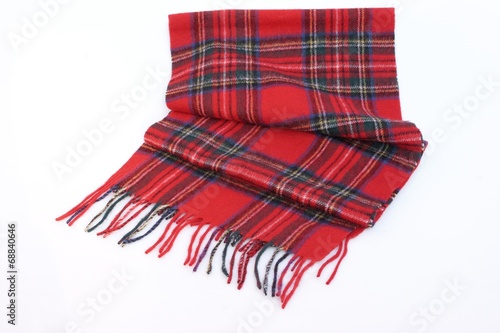 Warm and soft red Tartan Scarves