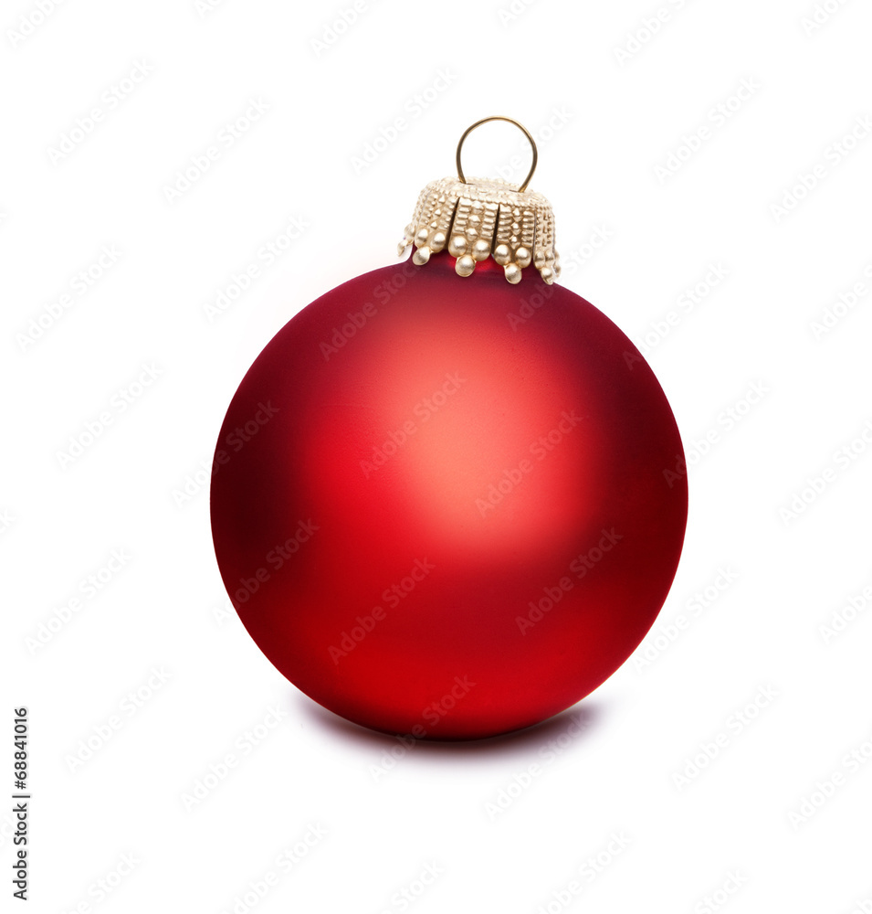 Rote Weihnachtskugel