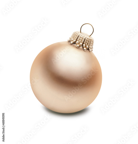 Goldene Weihnachtskugel