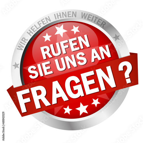 Button - FRAGEN? - RUFEN SIE UNS AN