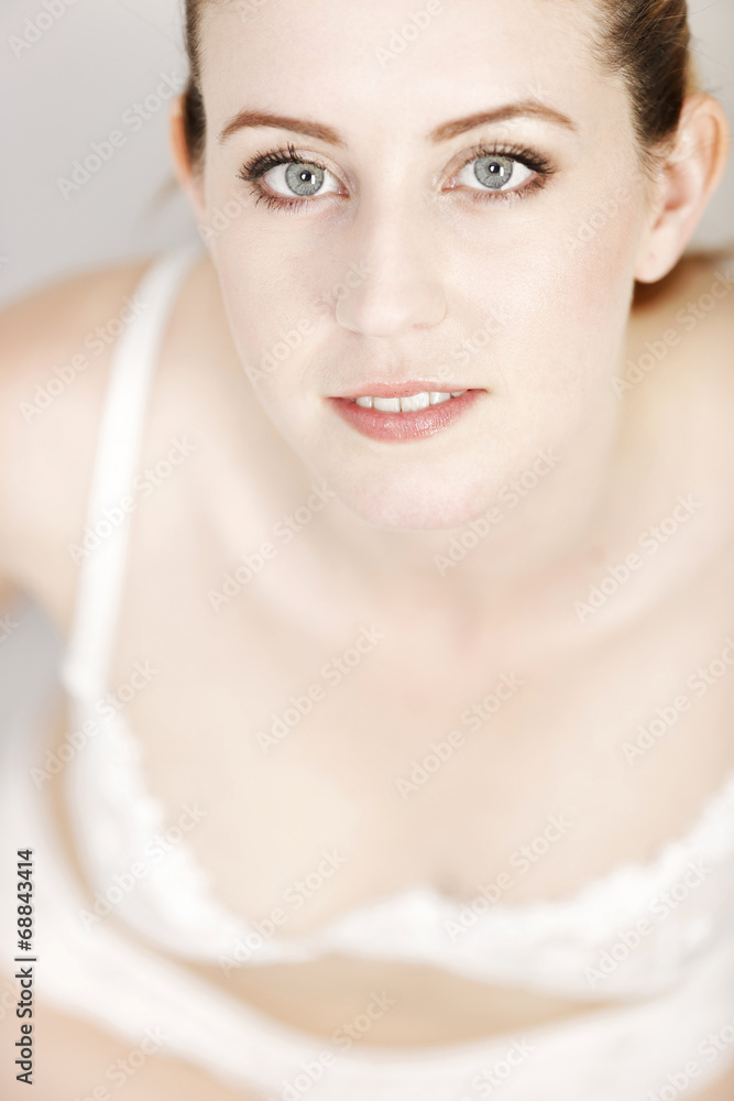 Woman in white underwear Woman in white underwear