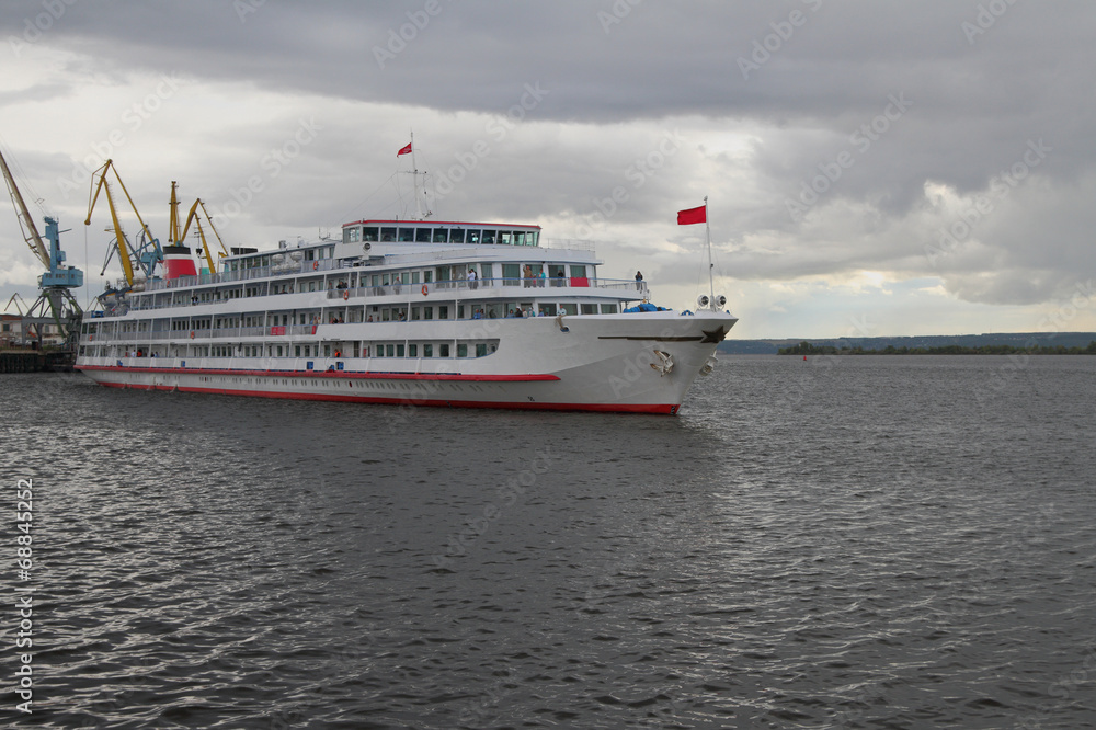 Four-deck motor ship. Kazan, Tatarstan