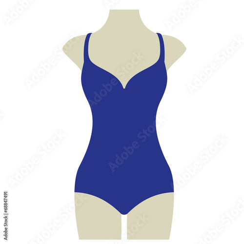 Bikini Sommer Vektor Icon Button