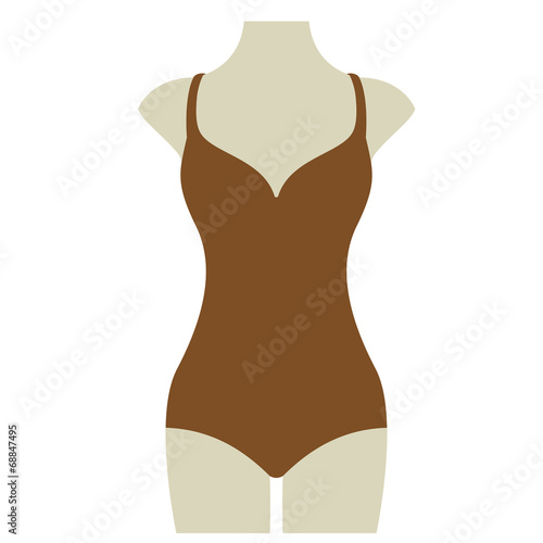 Bikini Sommer Vektor Icon Button