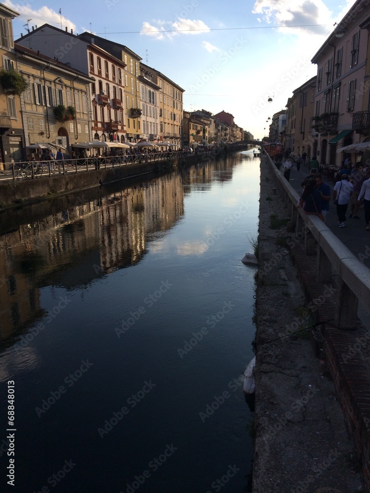 Naklejka premium navigli milano