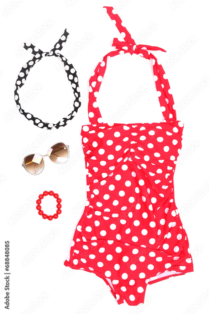 Fototapeta premium Swim suit and summer accessories